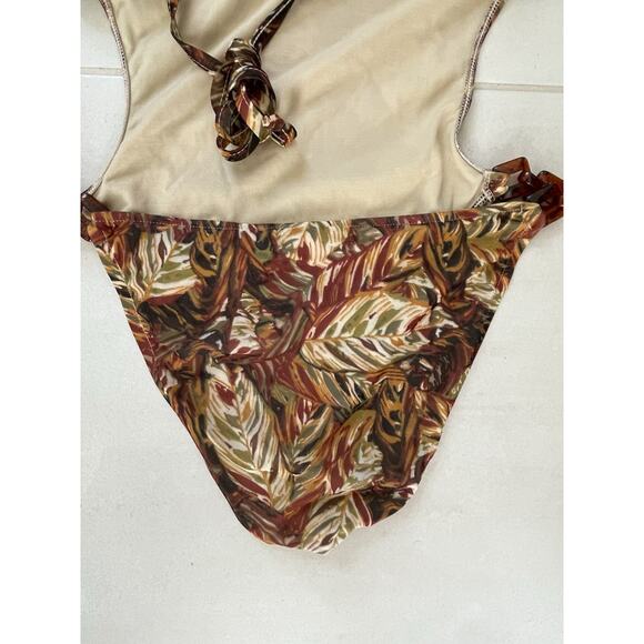 Victoria's Secret 10C One Piece Swimsuit Monokini X Back Print Swimwear 10C - Picture 10 of 13